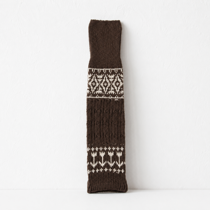 CouldNook Cozy Nordic Pattern Leg Warmer - Warm Layered Accent
