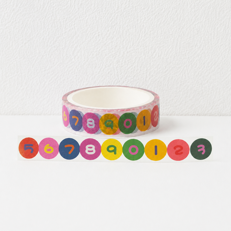 CouldNook Cartoon Washi Tape - Aesthetic Hand-Drawn Stickers (木木0603-8PA6HSK10)