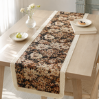 CouldNook French Garden Pattern Table Runner - Elegant Tassel Decor
