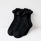 CouldNook Ruffle Trim Short Socks - Soft Shoe Accent
