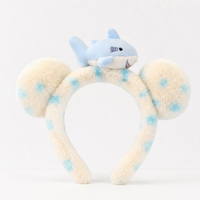 CouldNook Cherry and Animal Plush Headband - Soft Hair Accessory