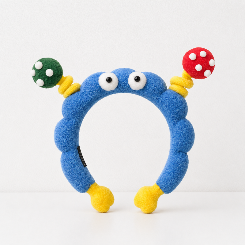 CouldNook Antenna Monster Plush Headband - Soft Hair Accessory