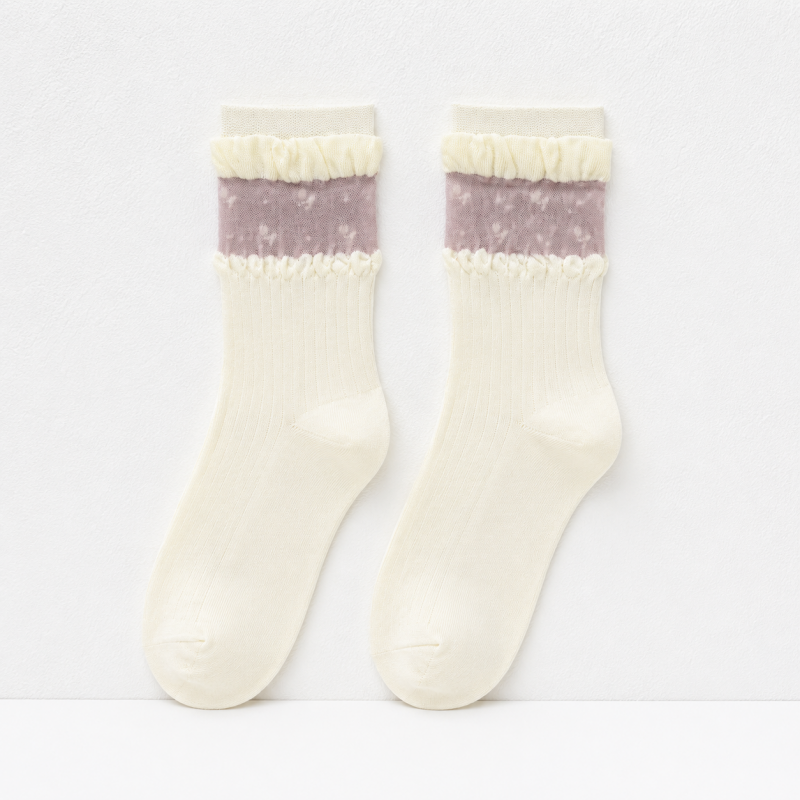 CouldNook Cozy Pattern Crew Socks - Everyday Display Accent