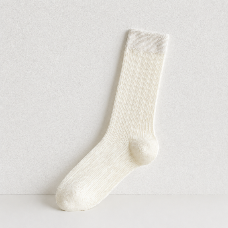 CouldNook Smooth Mid Calf Boot Socks - Everyday Shoe Layering Accent