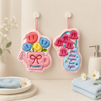 CouldNook Floral Hanging Towel - Absorbent Home Textile