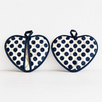 CouldNook Heart Polka Dot Heat Resistant - Absorbent Home Textile
