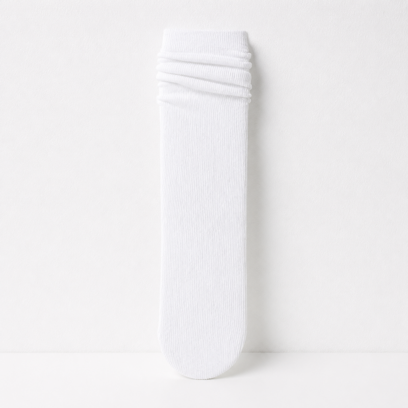 CouldNook Cozy Scalloped Cooling Crew Socks - Light Shoe Accent
