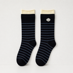 CouldNook Cozy Stripe Logo Crew Socks - Everyday Lounge Accent
