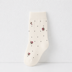 CouldNook Cozy Embroidered Motif Crew Socks - Everyday Drawer Accent