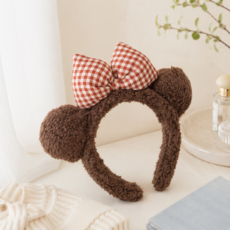 CouldNook Plush Bow Headband - Soft Hair Accessory