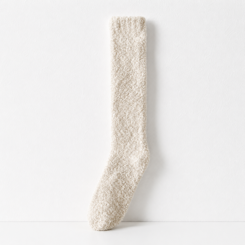 CouldNook Cozy Over Knee Slouch Plush Floor Socks - Warm Corner Accent