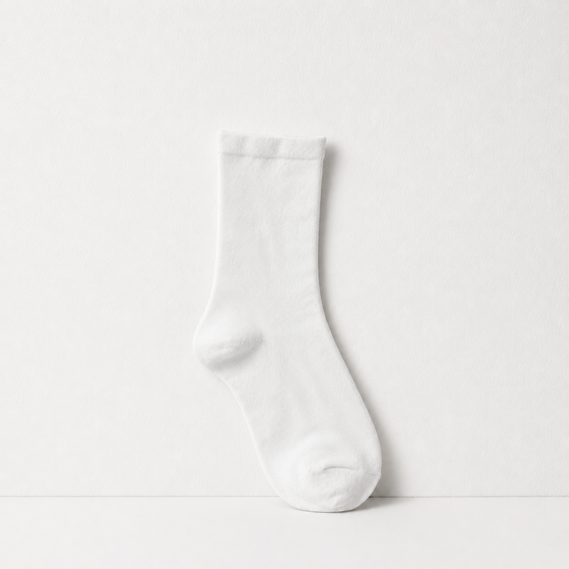 CouldNook Cozy Solid Crew Socks - Everyday Storage Accent