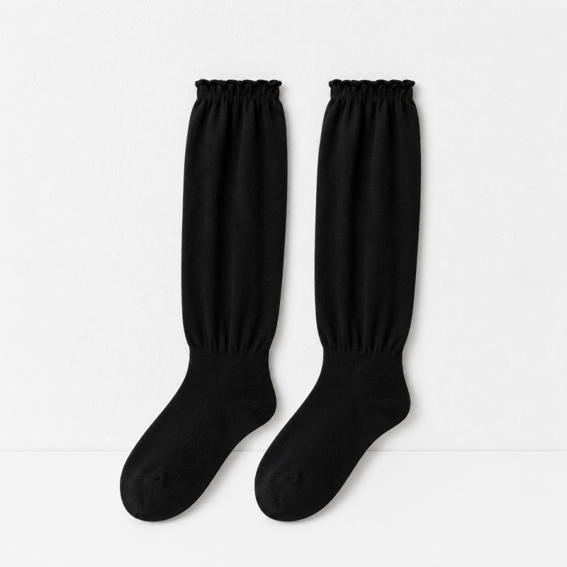 CouldNook Cozy Textured Slouch Crew Socks - Everyday Lounge Accent