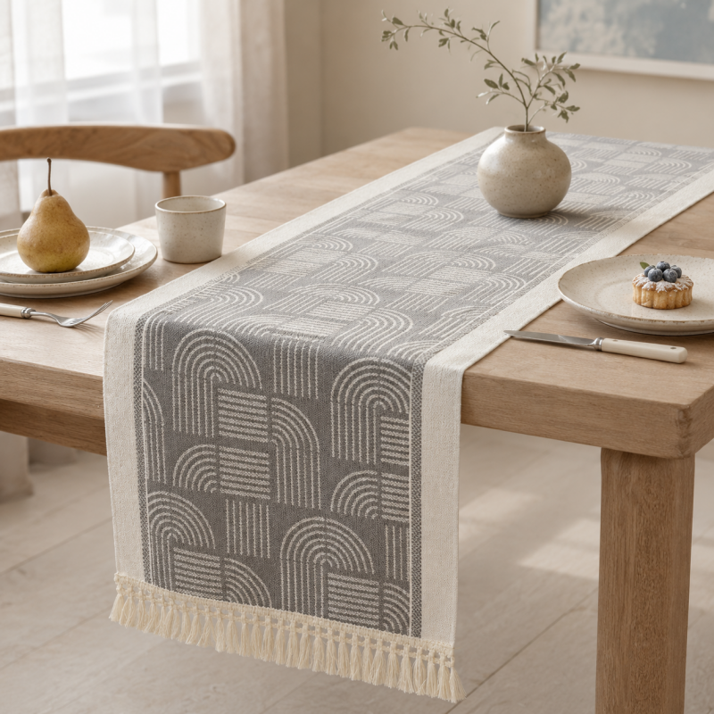 CouldNook Boho Fringle Table Runner - Vintage Tassel Home Decor
