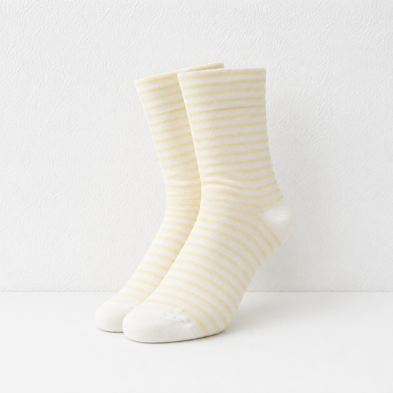 CouldNook Soft Stripe Crew Socks - Cozy Drawer Pair