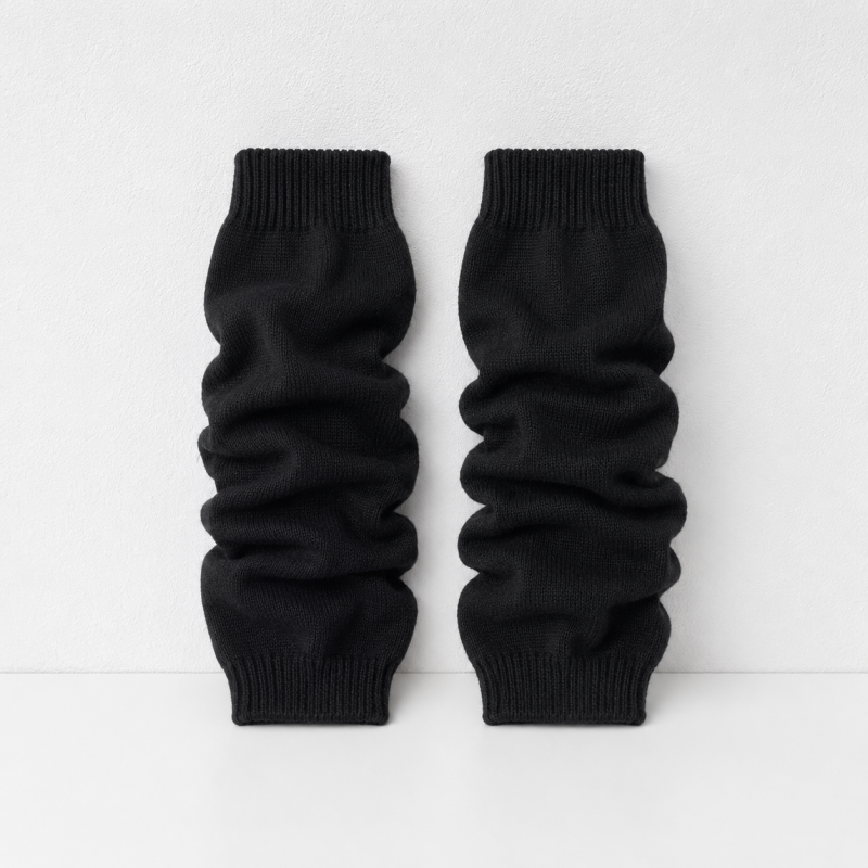 CouldNook Slouchy Ribbed Leg Warmer Socks - Layered Shoe Accent
