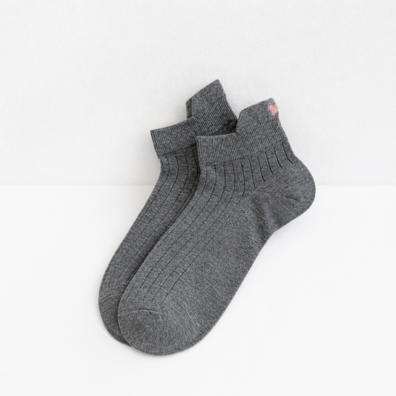 CouldNook Cozy Bow Patch Ankle Socks - Sweet Shoe Accent