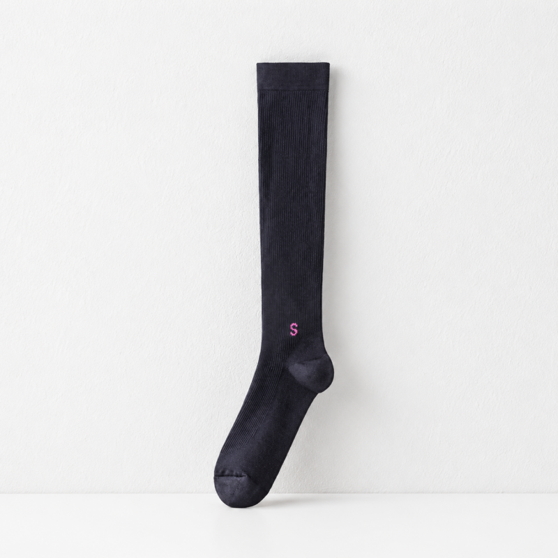 CouldNook Cozy Compression Knee High Socks - Active Support Accent