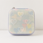 CouldNook Square Mini Travel Jewelry Box - Portable Jewelry Organizer