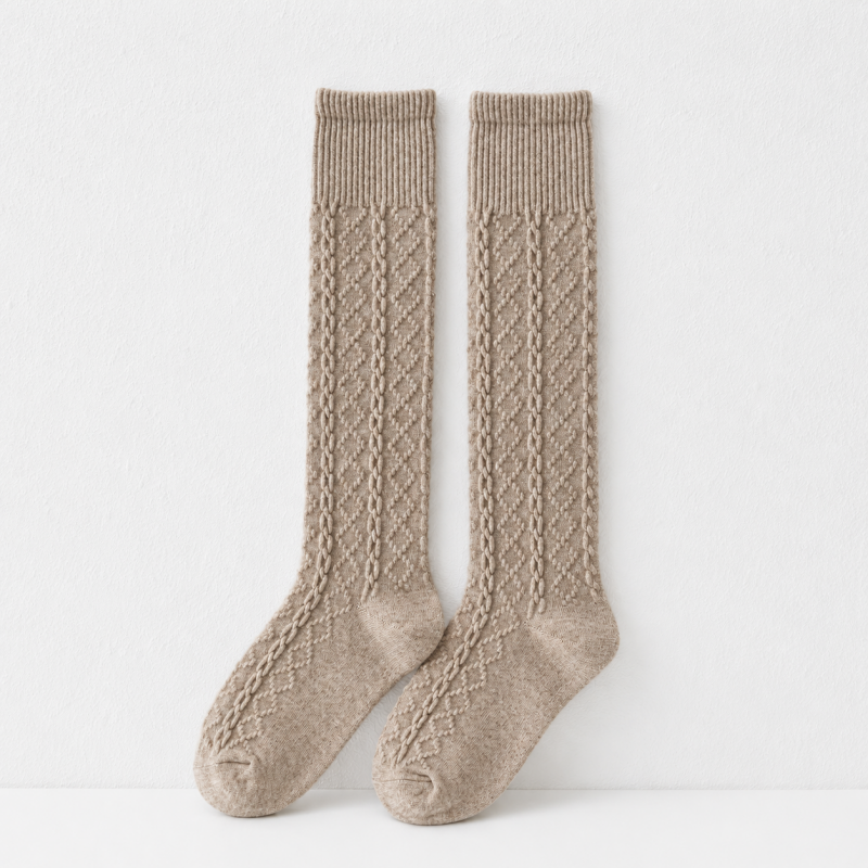 CouldNook Ribbed Knee Socks - Cozy Layering Accent