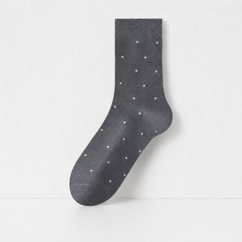 CouldNook Combed Cotton Dot Crew Socks - Everyday Pair