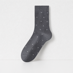 CouldNook Combed Cotton Dot Crew Socks - Everyday Pair