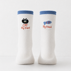 CouldNook Cozy Cat Graphic Crew Socks - Playful Shoe Accent