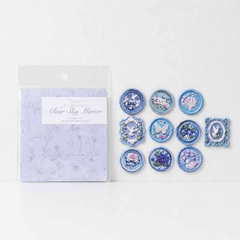 CouldNook Floral Mailbox Stickers - Aesthetic Retro Stationery