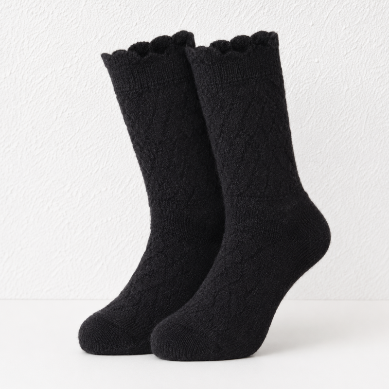 CouldNook Cable Knit Slouch Socks - Boot Layer Accent