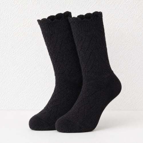 CouldNook Cable Knit Slouch Socks - Boot Layer Accent