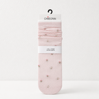 CouldNook Cozy Floral Mesh Crew Socks - Light Shoe Accent