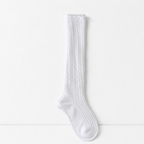 CouldNook Lace Texture Mid Crew Socks - Dress Shoe Accent