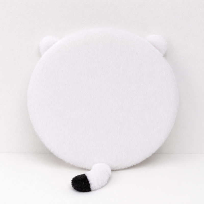 CouldNook Memory Foam Round Seat Cushion - Removable Striped Chair Pad