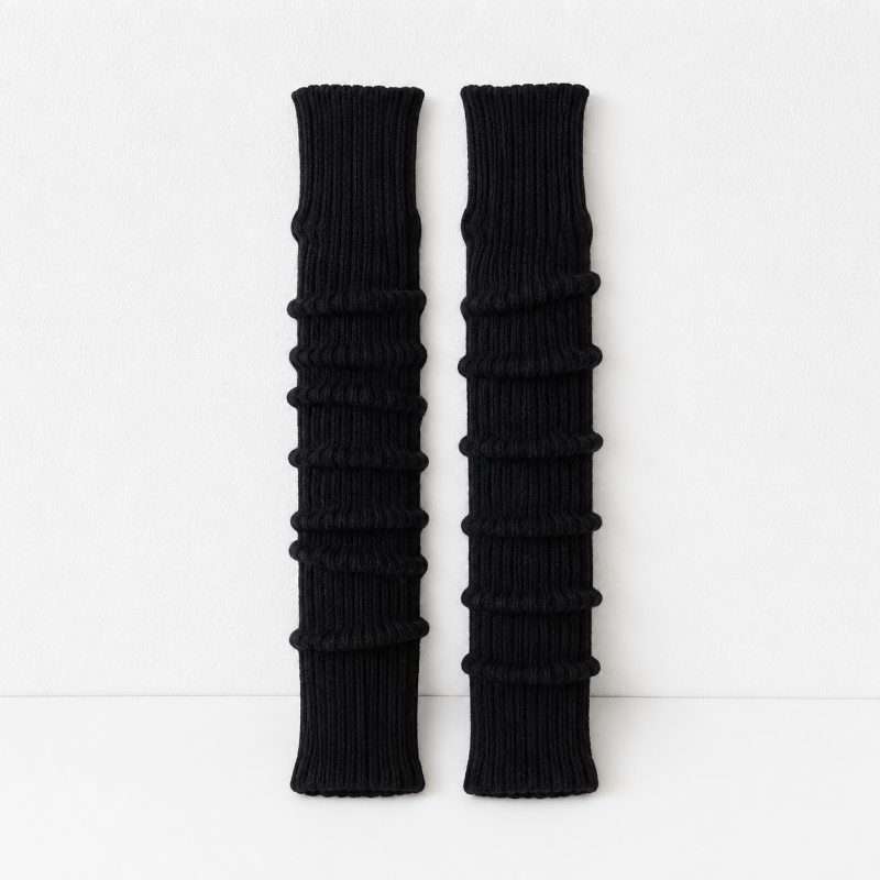 CouldNook 700CM Ribbed Slouch Leg Warmer Socks - Cozy Layering Accent