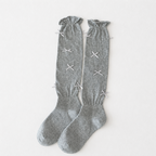 CouldNook Cozy Sheer Ruffle Knee Socks - Soft Layered Accent