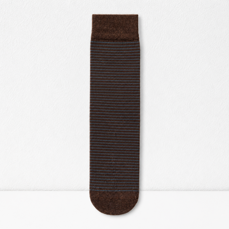 CouldNook Ribbed Neutral Crew Socks - Everyday Boot Accent