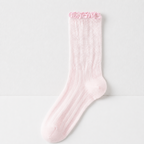 CouldNook Cozy Sheer Lace Ruffle Crew Socks - Gentle Layering Accent