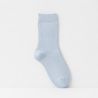 CouldNook Cozy Stripe Texture Crew Socks - Soft Drawer Accent
