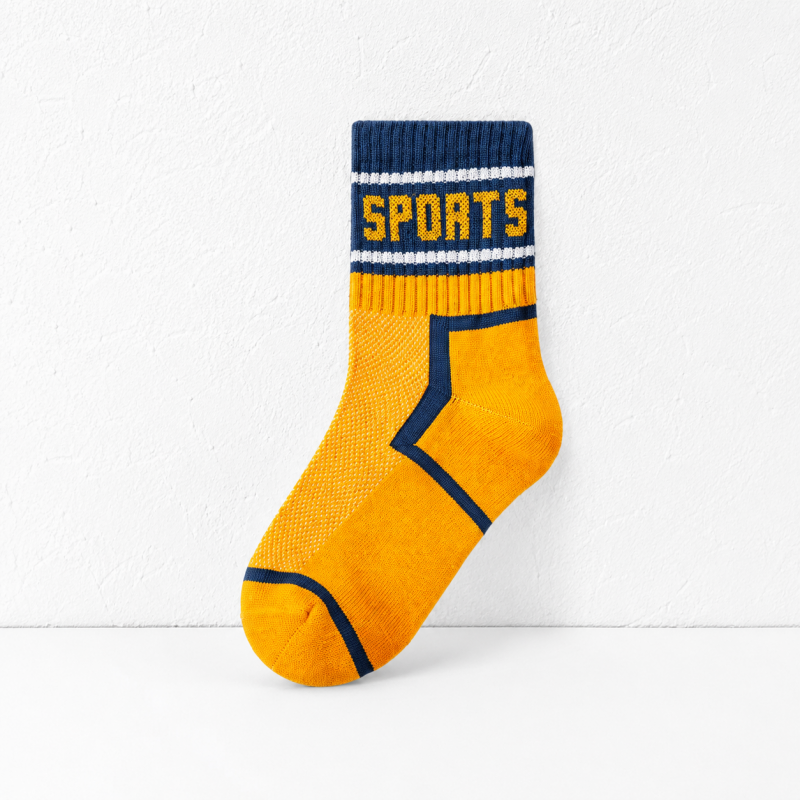 CouldNook Children Stripe Pattern Kids Crew Socks - Everyday Drawer Accent