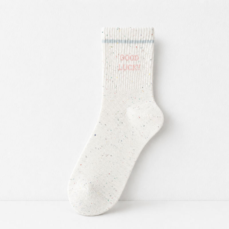CouldNook Cozy Tiny Motif Crew Socks - Sweet Drawer Accent