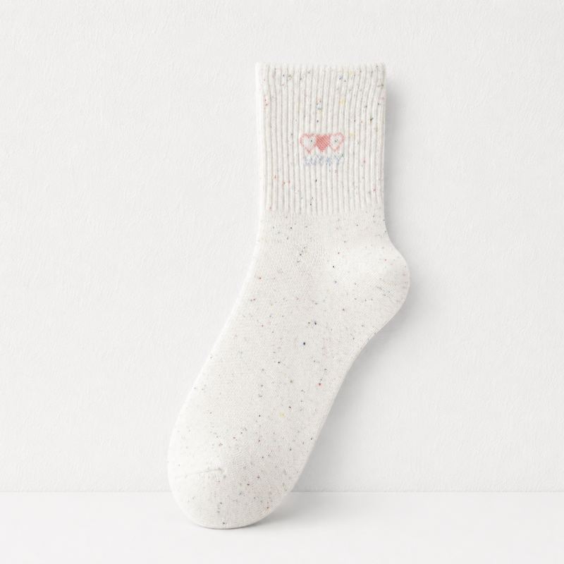 CouldNook Cozy Tiny Motif Crew Socks - Sweet Drawer Accent