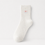 CouldNook Cozy Tiny Motif Crew Socks - Sweet Drawer Accent