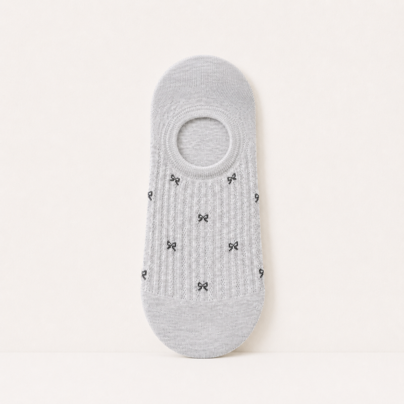 CouldNook Cozy Star Motif No-Show Socks - Low-Cut Shoe Accent