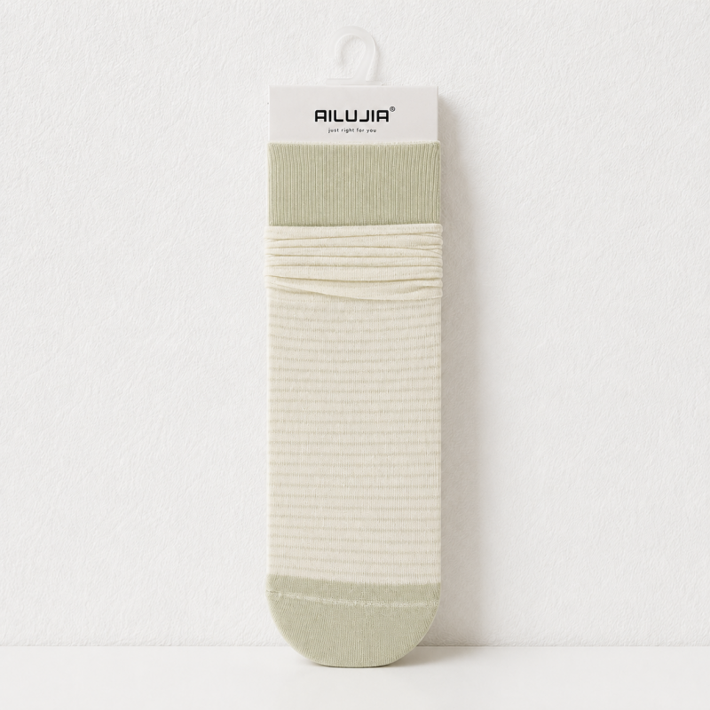 CouldNook Cozy Scrunched Ribbed Crew Socks - Relaxed Layering Accent