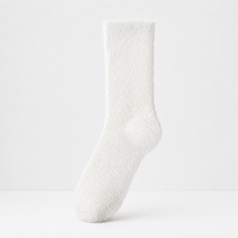 CouldNook Cozy Plush Thermal Crew Socks - Winter Home Accent