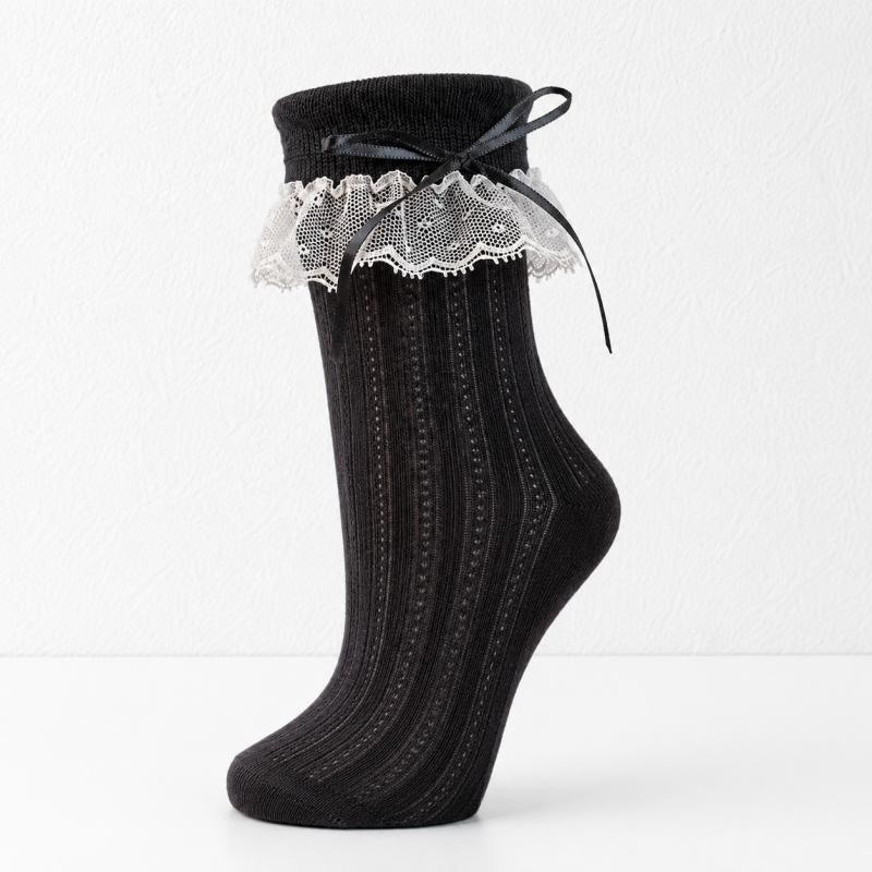 CouldNook Letter Detail No Show Socks - Everyday Footwear Helper
