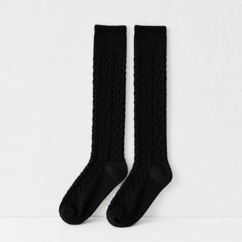 CouldNook Ribbed Knee Socks - Cozy Layering Accent