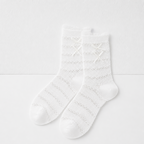 CouldNook Cozy Lace-Up Textured Crew Socks - Everyday Home Accent
