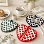 CouldNook Heart Polka Dot Heat Resistant - Absorbent Home Textile
