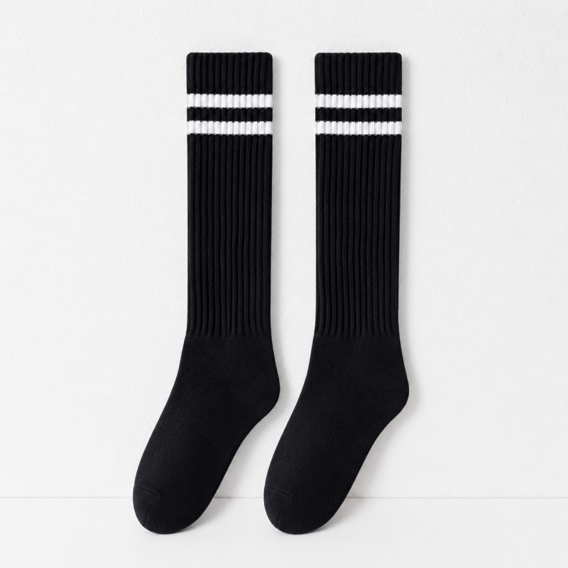 CouldNook Cozy Striped Cuff Knee Socks - Everyday Layering Accent